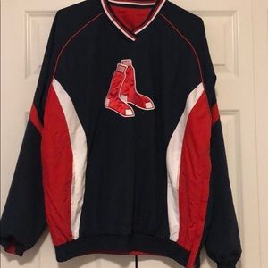 NWT Reversible Red Sox pull over size large